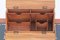 Scrivania vittoriana antica in legno di seta e pelle, Immagine 9
