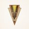 Amsterdam School Triangular Wall Lamp, 1920s 1