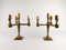 Swedish Brass Candleholders by Lars Bergsten for Gusum, 1978, Set of 2, Image 5