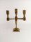 Swedish Brass Candleholders by Lars Bergsten for Gusum, 1978, Set of 2, Image 6