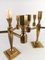 Swedish Brass Candleholders by Lars Bergsten for Gusum, 1978, Set of 2, Image 3