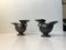 Hen Shaped Metal Vases by Just Andersen for Just, 1930s, Set of 2 1