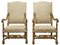 Fauteuils Trône Baroque Antique, Set de 2 1