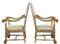 Antique Baroque Throne Armchairs, Set of 2 4