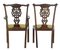 Antike schwedische Esszimmerstühle aus Birke im Chippendale Stil, 8er Set 4