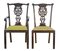Antike schwedische Esszimmerstühle aus Birke im Chippendale Stil, 8er Set 1