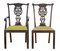 Antique Swedish Birch Chippendale Style Dining Chairs, Set of 8, Image 1