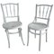 Grey Bistro Chairs from Lichtig, 1900s, Set of 2 1