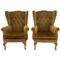 Vintage Tufted Wingback Armchairs, Set of 2 4