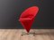 Silla Cone roja de Verner Panton, años 50, Imagen 1