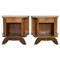 Tables de Chevet Mid-Century en Noyer, France, Set de 2 1