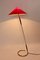 Lámpara de pie italiana de latón con detalles de haya, años 40, Imagen 2