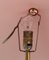 Lámpara de pie italiana de latón con detalles de haya, años 40, Imagen 9