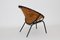 Brown Leather Lounge Chair, 1950s, Image 5