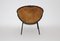 Brown Leather Lounge Chair, 1950s, Image 6