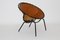 Brown Leather Lounge Chair, 1950s, Image 1