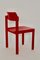 Red Beech Wood Dining Chairs by Rainer Schell, 1960s, Set of 7, Image 7