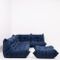 Togo Blue Modular Sofa Set by Michel Ducaroy for Ligne Roset, 1970s 4