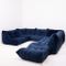 Togo Blue Modular Sofa Set by Michel Ducaroy for Ligne Roset, 1970s 3