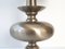 Lámpara de mesa francesa vintage de acero cepillado, años 70, Imagen 8