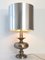 Vintage French Brushed Steel Table Lamp, 1970s, Image 7