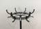 Black Lacquered and Chrome Coat Rack by Jacnet Adnet, 1950s, Image 6