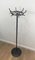 Black Lacquered and Chrome Coat Rack by Jacnet Adnet, 1950s 1