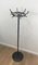 Black Lacquered and Chrome Coat Rack by Jacnet Adnet, 1950s, Image 1