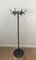 Black Lacquered and Chrome Coat Rack by Jacnet Adnet, 1950s 10