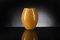 Jarrón italiano ovalado de cristal de Murano dorado y naranja de Marco Segantin para VGnewtrend, Imagen 1