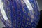 Vase Mocenigo Ovale Doré et Bleu en Verre de Murano par Marco Segantin pour VGnewtrend 3