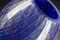 Vase Mocenigo Ovale Doré et Bleu en Verre de Murano par Marco Segantin pour VGnewtrend 2