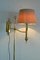 Lámpara de pie clásica de latón, años 60, Imagen 8