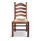 Chaises de Salon Vintage en Chêne avec Assises en Paille, Pays-Bas, Set de 4 1