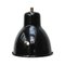 Lámpara colgante industrial vintage pequeña esmaltada en negro, Imagen 5