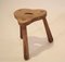 Rustic Wooden Stool, 1960s 1