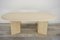 Oval Travertine Coffee Table, 1970s 16