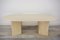Oval Travertine Coffee Table, 1970s, Image 1