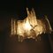 Lámpara colgante de cristal de hielo de Kaiser Leuchten, años 70, Imagen 9