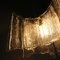 Hängelampe aus Eisglas von Kaiser Leuchten, 1970er 10