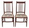 Antique Edwardian Mahogany Needlepoint Chairs, Set of 2, Image 1