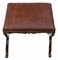 Antique Victorian Walnut Leather Stool Seat Foot 5