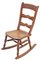 Antique Edwardian Elm & Beech Rocking Chair 1