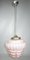 Antique Pink Opaline Glass Ceiling Lamp 1