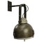 Große industrielle Vintage Wandlampe aus Metall & Klarglas 4