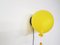 Lámpara Balloon italiana de plástico amarillo de Yves Christin para Bilumen, años 70, Imagen 4