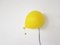 Gelbe italienische Ballonlampe aus Kunststoff von Yves Christin für Bilumen, 1970er 3