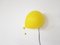 Gelbe italienische Ballonlampe aus Kunststoff von Yves Christin für Bilumen, 1970er 1