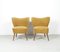 Yellow Ochre Cocktail Lounge Chairs, 1950's, Set of 2 3