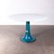 Round Industrial Console Table with Carrara Marble Top from Taylor Hobson, 1920s 1